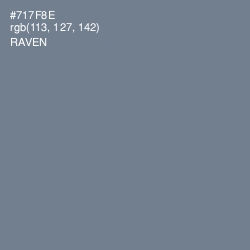 #717F8E - Raven Color Image