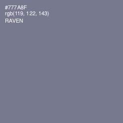 #777A8F - Raven Color Image