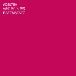 #C5075A - Razzmatazz Color Image