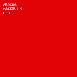 #E20306 - Red Color Image