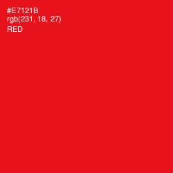 #E7121B - Red Color Image