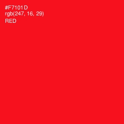 #F7101D - Red Color Image