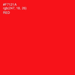 #F7121A - Red Color Image