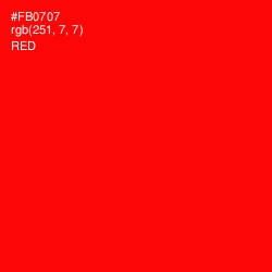 #FB0707 - Red Color Image