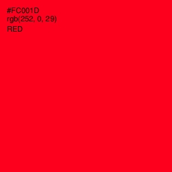 #FC001D - Red Color Image