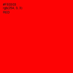 #FE0303 - Red Color Image