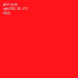 #FF141B - Red Color Image
