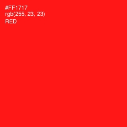 #FF1717 - Red Color Image