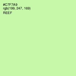 #C7F7A9 - Reef Color Image