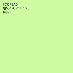 #CCFBA0 - Reef Color Image