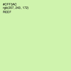 #CFF3AC - Reef Color Image