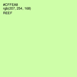#CFFEA8 - Reef Color Image