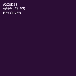 #2C0D35 - Revolver Color Image