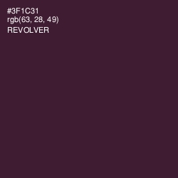 #3F1C31 - Revolver Color Image