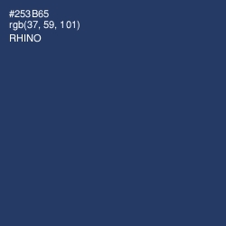 #253B65 - Rhino Color Image