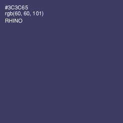 #3C3C65 - Rhino Color Image