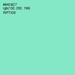#84E8C7 - Riptide Color Image