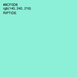 #8CF0D8 - Riptide Color Image