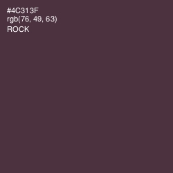 #4C313F - Rock Color Image