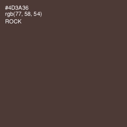 #4D3A36 - Rock Color Image