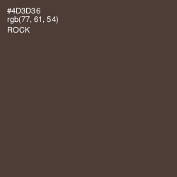 #4D3D36 - Rock Color Image