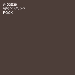 #4D3E39 - Rock Color Image