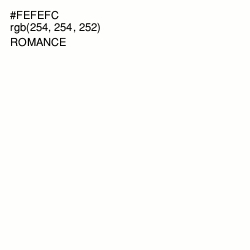 #FEFEFC - Romance Color Image
