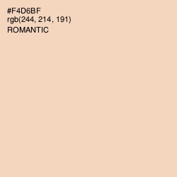 #F4D6BF - Romantic Color Image