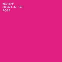 #E01E7F - Rose Color Image
