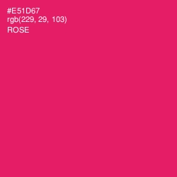 #E51D67 - Rose Color Image
