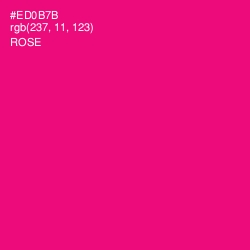 #ED0B7B - Rose Color Image