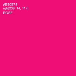 #EE0E75 - Rose Color Image