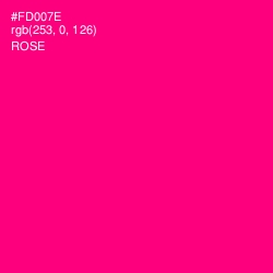#FD007E - Rose Color Image