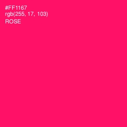 #FF1167 - Rose Color Image