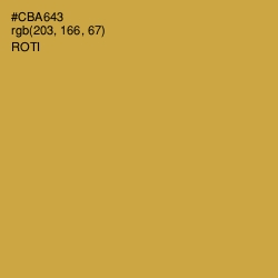 #CBA643 - Roti Color Image