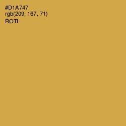 #D1A747 - Roti Color Image