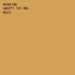 #D3A158 - Roti Color Image