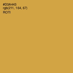 #D3A443 - Roti Color Image
