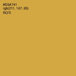 #D3A741 - Roti Color Image