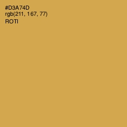 #D3A74D - Roti Color Image