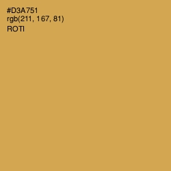 #D3A751 - Roti Color Image