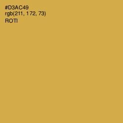 #D3AC49 - Roti Color Image