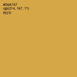 #D6A747 - Roti Color Image