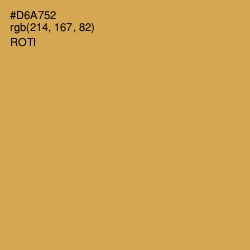 #D6A752 - Roti Color Image