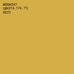 #D6AE47 - Roti Color Image