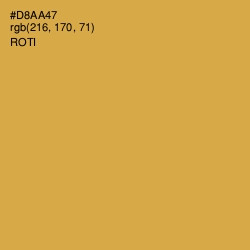 #D8AA47 - Roti Color Image