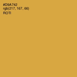 #D9A742 - Roti Color Image