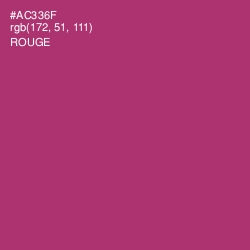#AC336F - Rouge Color Image