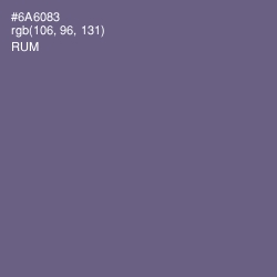 #6A6083 - Rum Color Image