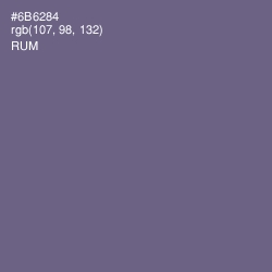 #6B6284 - Rum Color Image